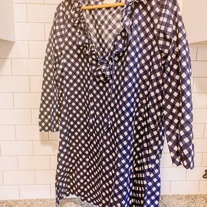 Kate Spade Gingham Tunic or Swim Cover-Up